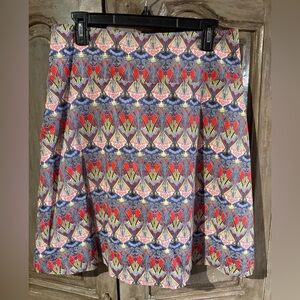 Sevier Skirt - Custom Art Nouveau fabric A-Line Skirt
